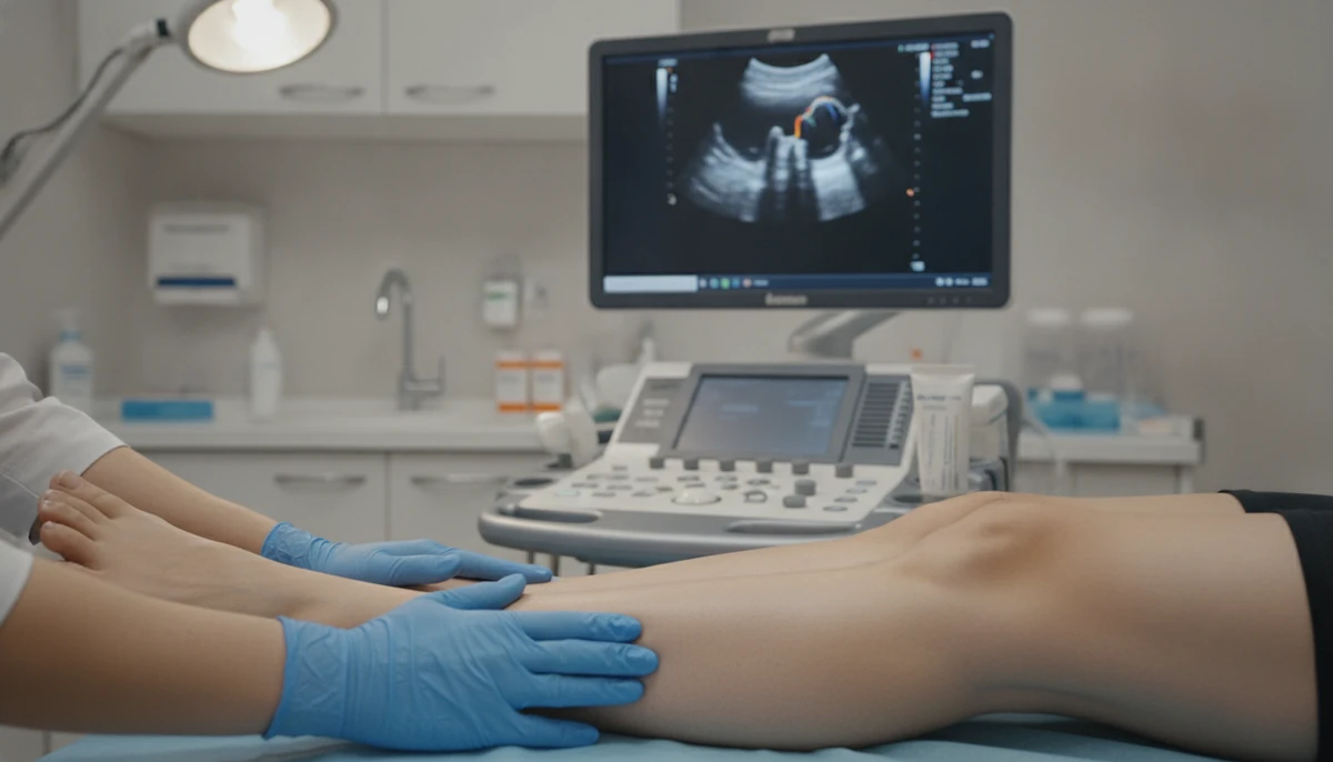 When Should You See a Vascular Specialist for Leg Pain? Doctor examining patient's leg during vascular health consultation